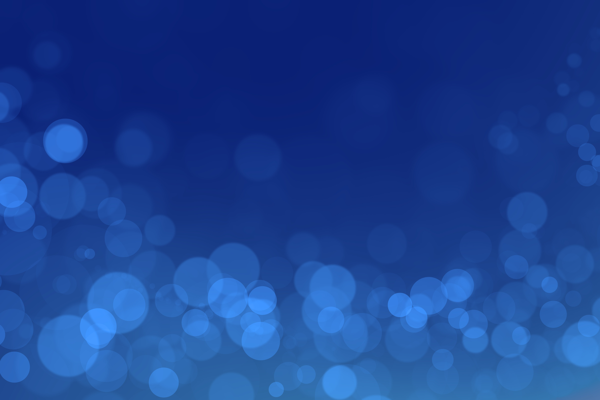 Miracle bokeh with blue gradient background